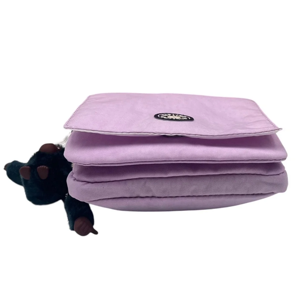 Kipling Eldorado Women's Small Nylon Crossbody Bag Lilac Tan Water Resistant